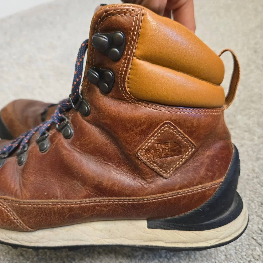 The North Face Back-to-Berkeley III Sport Brown Leather Hiking Boots Mens 8